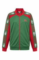 LACOSTE TRACK JACKET RETRO GREEN RED MEN PRE OWNED XXL