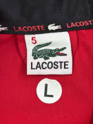 LACOSTE TRACK JACKET SPORTSWEAR RED BLACK MEN PRE OWNED L