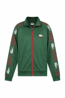 LACOSTE TRACK JACKET SPORTY VERDE UOMO PRE OWNED L