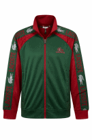 LACOSTE TRACK JACKET STREETWEAR GREEN RED MEN PRE OWNED M