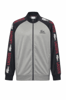 LACOSTE TRACK JACKET SPORTY GREY MENS PRE OWNED XL