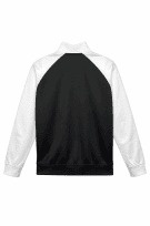 LACOSTE TRACK JACKET SPORTY BLACK AND WHITE MEN PRE OWNED M