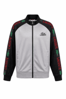 LACOSTE TRACK JACKET STREETWEAR GRIGIO NERO UOMO PRE OWNED L