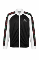 LACOSTE TRACK JACKET STREETWEAR NERO E BIANCO მამაკ ANTRINKI PRE OWNED XXL