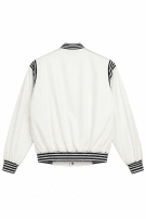 1980s LACOSTE ΒΟΜΒΕΡ JACKET VINTAGE OFF WHITE ΑΝΤΡΙΚΟ PRE OWNED L