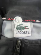 LACOSTE TRACK TOP SWEATSHIRT LOGO TAPE GREY/BLACK MEN'S XXXL