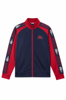 LACOSTE ΖΑΚΕΤΑ TRACK CLASSIC ΜΠΛΕ ΚΟΚΚΙΝΟ ΑΝΤΡΙΚΟ PRE OWNED XL