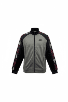 LACOSTE ΖΑΚΕΤΑ TRACK JACKET ΜΕ ΦΕΡΜΟΥΑΡ ΓΚΡΙ ΜΑΥΡΟ ΑΝΔΡΙΚΗ 3XL
