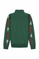 LACOSTE TRACK JACKET LOGO GREEN MEN PRE OWNED M