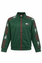 LACOSTE TRACK JACKET LOGO GREEN MEN PRE OWNED M