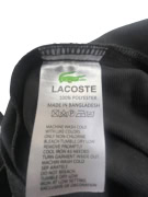 LACOSTE TRACK TOP JACKET LOGO TAPE BLACK/WHITE MEN'S XXXL