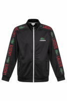 LACOSTE TRACK JACKET LOGO BLACK MEN PRE OWNED XXL