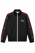 LACOSTE ZIP HOODIE STREETWEAR NERO UOMO PRE OWNED M