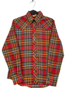 LADY MAVERICK VINTAGE CHECKERED MULTICOLOR SHIRT WOMEN'S M pre-owned