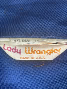 LADY WRANGLER Πουκάμισο 70s Μπλε ΓΥΝΑΙΚΕΙΟ M