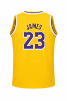 LAKERS G GRAPHIC TEE YELLOW MEN PRE OWNED S