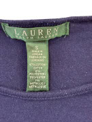 LAUREN STRIPED METALLIC BLUE WOMEN PRE OWNED S
