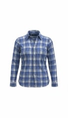 LAUREN RALPH LAUREN Denim Plaid Casual Shirt Blue/White Women M