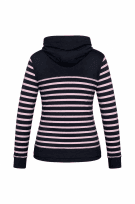 LAUREN RALPH LAUREN HOODIE STRIPED PINK BLACK WOMENS PRE OWNED M
