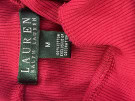 LAUREN RALPH LAUREN TOP MONOCROMATICO ROSSO DONNA PRE OWNED M