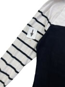Lauren Ralph Lauren Μπλούζα Ριγέ Μανίκια Navy / Λευκό
