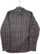 LAUREN RALPH LAUREN CHECK SHIRT BROWN WOMEN'S L