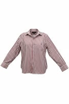 LAUREN RALPH LAUREN ΠΟΥΚΑΜΙΣΟ ΜΕ ΡΙΓΕΣ ΚΑΙ EMBROIDERED LOGO ΚΟΚΚΙΝΟ ΓΥΝΑΙΚΕΙΟ M
