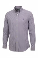 LAUREN RALPH LAUREN ΠΟΥΚΑΜΙΣΟ ΡΙΓΕ ΜΩΒ/ΛΕΥΚΟ UNISEX LARGE preowned