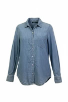 LAUREN RALPH LAUREN SHIRT DENIM VINTAGE BLUE WOMEN L pre-owned
