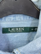 LAUREN RALPH LAUREN SHIRT DENIM VINTAGE BLUE WOMEN L pre-owned