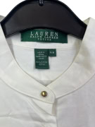 LAUREN RALPH LAUREN ΠΟΥΚΑΜΙΣΟ VINTAGE ΛΕΥΚΟ ΓΥΝΑΙΚΕΙΟ M pre-owned