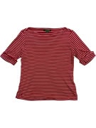 Lauren Ralph Lauren Ριγέ T-Shirt Κόκκινο-Λευκό Γυναικείο M