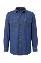LEE COOPER DENIM SHIRT WORKWEAR BLUE MEN PRE OWNED L