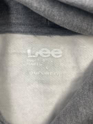 LEE ΦΟΥΤΕΡ ΜΕ ΚΟΥΚΟΥΛΑ (HOODIE) CASUAL COMFORT FIT ΓΚΡΙ ΜΕΛΑΝΖΕ ΑΝΔΡΙΚΟ LARGE