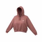 LEE Felpa con Cappuccio Loose Fit Logo Rosa Unisex XL