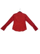 LEE WOMEN'S CASUAL SHIRT WITH EMBROIDERED LOGO RED XS