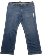 LEE JEANS ΠΑΝΤΕΛΟΝΙ DENIM CASUAL ΔΕΡΜΑΤΙΝΟ LOGO PATCH ΜΠΛΕ ΑΝΔΡΙΚΟ 6XL (W50)