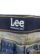 LEE JEANS ΠΑΝΤΕΛΟΝΙ DENIM CASUAL ΔΕΡΜΑΤΙΝΟ LOGO PATCH ΜΠΛΕ ΑΝΔΡΙΚΟ 6XL (W50)