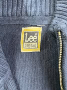 Lee Original Ανδρική Πλεκτή Ζακέτα Με Φερμουάρ Μπλε Σκούρο Μέγεθος XL