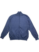 Lee Original Cardigan lavorato a maglia blu con zip da uomo L