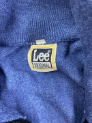 Lee Original Cardigan lavorato a maglia blu con zip da uomo L