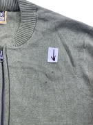 Lee Πλεκτή Ζακέτα Zip-Up Casual Χακί Ανδρική XL