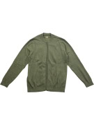 Lee Πλεκτή Ζακέτα Zip-Up Casual Χακί Ανδρική XL