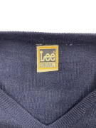 LEE Πλεκτό Sweater V-Neck Vintage Logo Μπλε Ανδρικό M–L