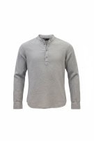LEE ΠΟΥΚΑΜΙΣΟ HENLEY MINIMAL STONE GREY ΑΝΤΡΙΚΟ PRE OWNED S