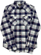 LEE ΠΟΥΚΑΜΙΣΟ ΜΑΚΡΥΜΑΝΙΚΟ CHECKED SLIM FIT ΜΠΛΕ/ΚΟΚΚΙΝΟ ΓΥΝΑΙΚΕΙΟ SMALL