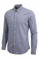 LEE ΠΟΥΚΑΜΙΣΟ ΜΑΚΡΥΜΑΝΙΚΟ OXFORD SLIM FIT ΓΑΛΑΖΙΟ ΑΝΔΡΙΚΟ MEDIUM