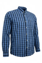 LEE Camicia slim fit a quadri blu/nero da uomo XXL