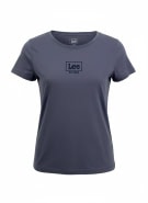 Lee T-Shirt Μπλε Slim Fit Γυναικείο S