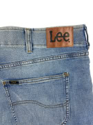 LEE Τζιν Παντελόνι Straight Fit Light Blue Leather Logo Ανδρικό Μέγεθος 50 (6XL)